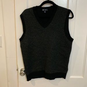 EUC J. Crw herringbone print vest M